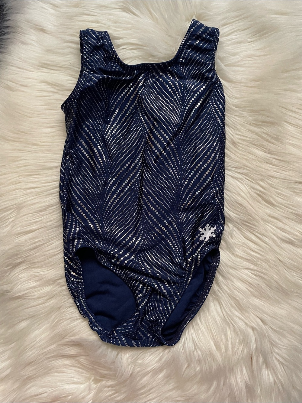 Kids Navy Sparkle One-Piece Swimsuit